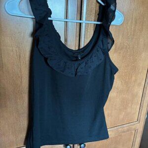 Size Large Black Tank Top ~ Who What Where NWT